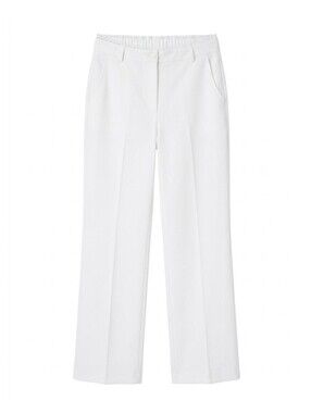 Bright White Women's Pull-On Wide-Leg Pants